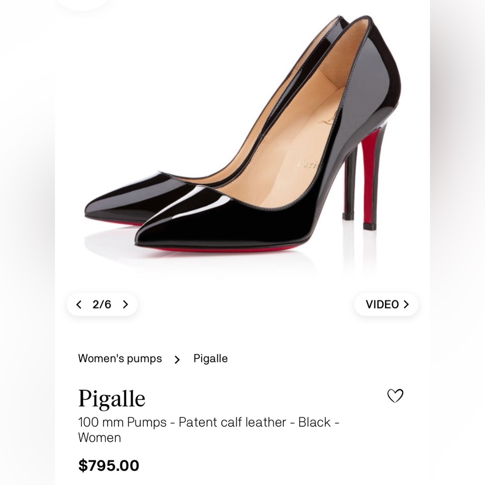 AUTHENTIC Christian Louboutin Pigalle size 6